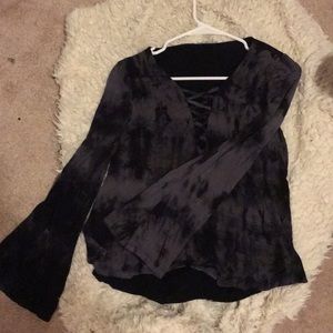 Black Tie dye long sleeve shirt